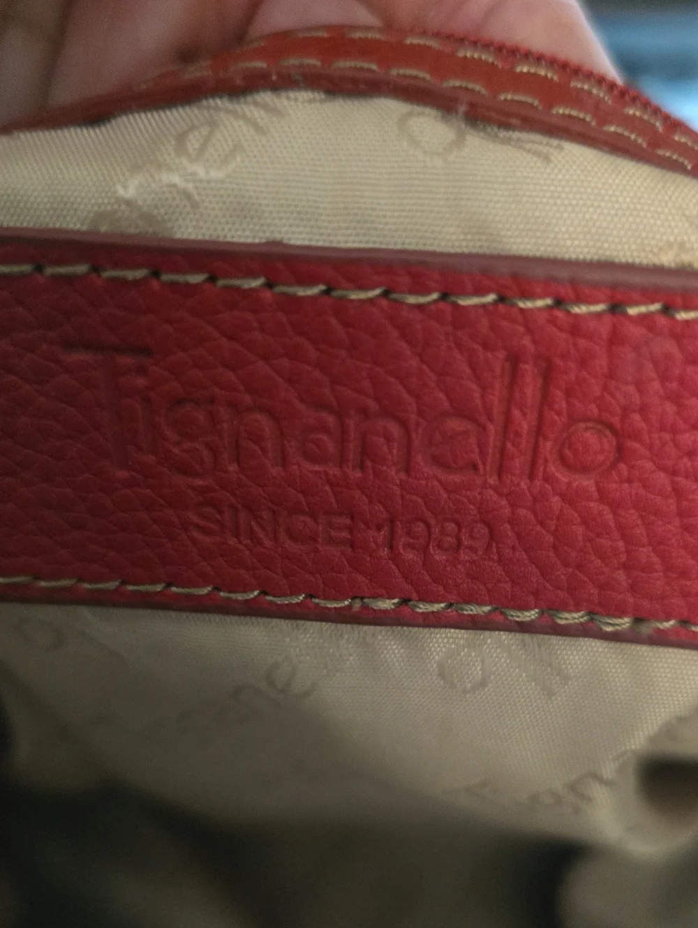 Tignanello Genuine Leather Shoulder Bag